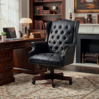 Sunvega Executive Office Chair with High Back Reclining and Thick Padded PU Leather