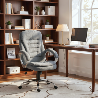 Sunvega High Back Executive Office Chair with Adjustable Height and Lumbar Support
