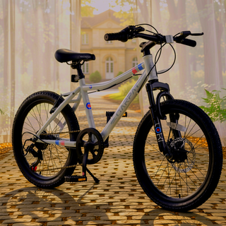 Sunvega 20 Inch Kids' Mountain Bike with 7 Speed Shimano Shifter and Front Suspension