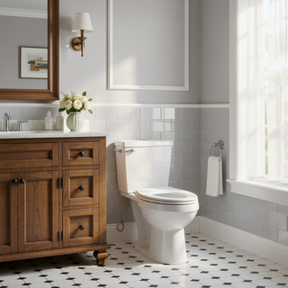 Sunvega Modern One Piece Toilet with Soft Closing Seat and Powerful Flushing