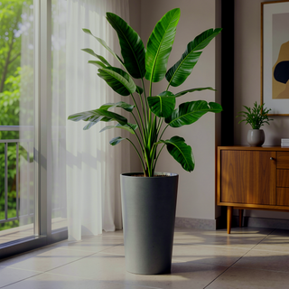 Sunvega 2 Pack Tall 21.7 Inch Crack-Resistant UV-Resistant Matte Planter Box for Indoor Outdoor