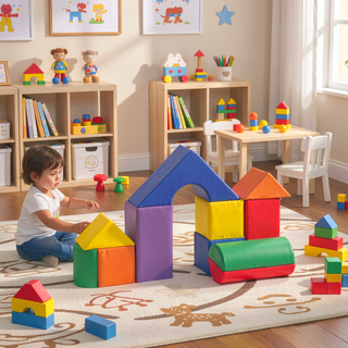 Sunvega 11-Piece Soft Foam Climb and Crawl Activity Playset Blocks for Toddlers