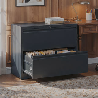 Sunvega 4 Drawer Metal Vertical File Cabinet with Lock for A4 Legal Letter Size