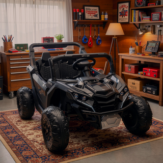 Sunvega 24V Two-Seater Kids Ride On UTV with Remote Control and Four-Wheel Suspension