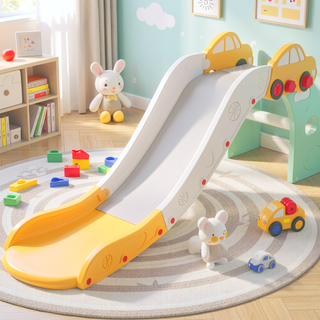 Sunvega Extended 63 Inch Indoor Toddler Slide for Bed and Sofa with Smooth Surface