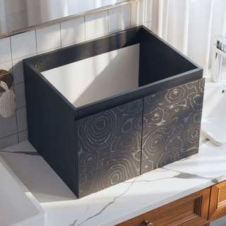 Sunvega Paint Free Vanity Door Panel with Hidden Handles for Bathroom and Kitchen