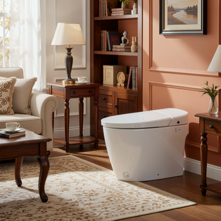 Sunvega Smart Toilet Bidet Combo with Heated Seat, Night Light, and Remote Control