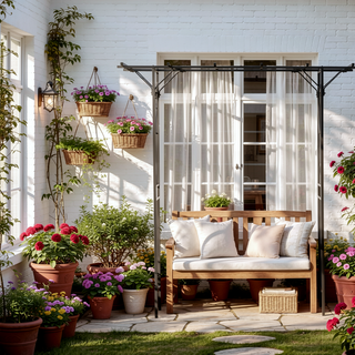 Sunvega Decorative Metal Garden Trellis Arch with Durable Steel Tubing and Elegant Scrollwork