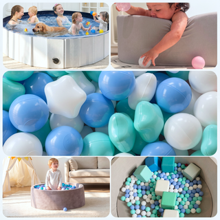 Sunvega 500 Count 2.2 Inch Crushproof Phthalate Free BPA Free Ball Pit Balls for Kids