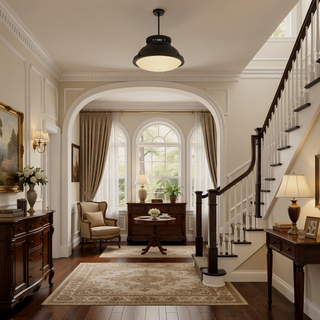 Sunvega Dark Bronze Flush Mount Light Fixture for Entryways and Bedrooms