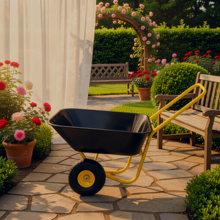 Sunvega Two-Wheeled Garden Cart with 10-Inch Pneumatic Wheels for Easy Handling