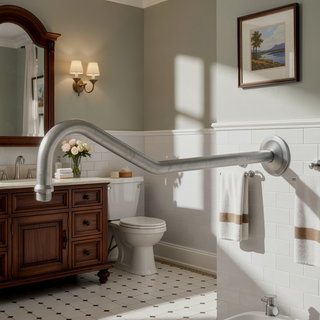 Sunvega Stainless Steel Shower Arm with Unique Appearance Design and Easy Installation