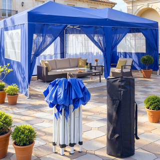 Sunvega 10x20 Pop Up Canopy Tent with 6 Removable Sidewalls and Carry Bag