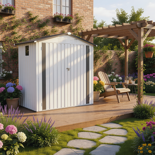 Sunvega 6X3.6FT Metal Storage Shed with Waterproof Roof and Lockable Door
