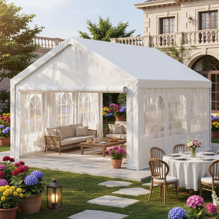 Sunvega 10x20ft Water Resistant Anti-UV Carport Party Canopy with Removable Sidewalls