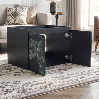 Sunvega Paint Free Vanity Door Panel with Hidden Handles for Bathroom and Kitchen