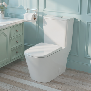 Sunvega Modern One Piece Toilet with Soft Closing Seat and Powerful Flushing