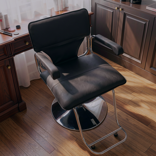 Sunvega Heavy-Duty Hydraulic Barber Chair with PU Leather and Adjustable Height
