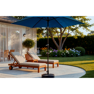 Sunvega 15-Foot Rectangular Outdoor Umbrella with Crank for Patio and Garden