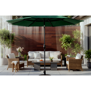 Sunvega 15-Foot Rectangular Outdoor Umbrella with Crank for Patio and Garden