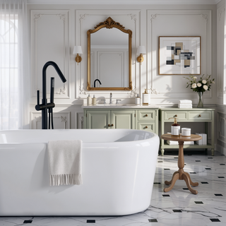 Sunvega Freestanding Bathtub Faucet with Hand Shower and Full Body Spray