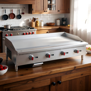 Sunvega CSA Certified 48" Stainless Steel Commercial Gas Griddle with 120000 BTU