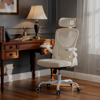 Sunvega Ergonomic Office Chair with Adjustable Headrest and Lumbar Support for Home Office