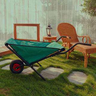 Sunvega Two-Wheeled Garden Cart with 10-Inch Pneumatic Wheels for Easy Handling
