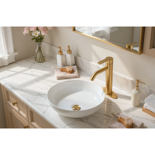 Sunvega Single Handle Stainless Steel Bathroom Sink Faucet for 1 or 3 Holes