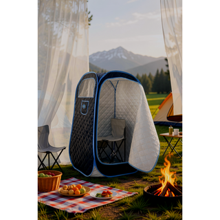 Sunvega Portable Folding Full Size Steam Sauna with 2.2L Generator and Chair