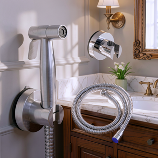 Sunvega Handheld Bidet Sprayer with 304 Stainless Steel Nozzle and 360 Pivot