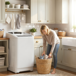 Sunvega Compact Full Automatic Portable Washer with 8 Programs 6 Water Levels