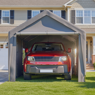 Sunvega Heavy Duty 10x20 FT Waterproof Carport Canopy with Removable Sidewalls and Roll-up Windows