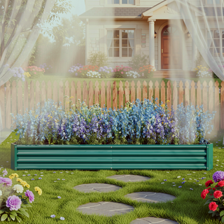 Sunvega 72x36x12 Inch Metal Raised Garden Bed for Plants Vegetables and Flowers