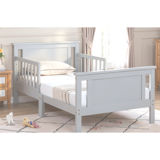 Sunvega Reversible Panel Toddler Bed with Dual-Tone Finish and Low Profile