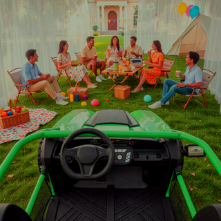 Sunvega 24V Two-Seater Kids UTV with Parent Remote Control 400W High Power