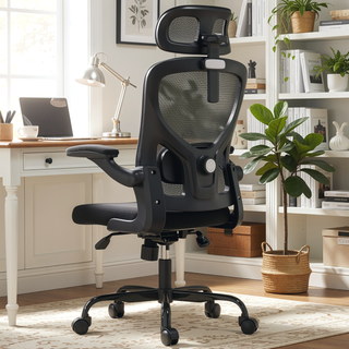 Sunvega Ergonomic Office Chair with Adjustable Headrest and Lumbar Support for Home Office