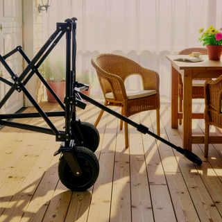 Sunvega Heavy Duty Folding Utility Wagon Cart with 480lbs Capacity and All Terrain Wheels