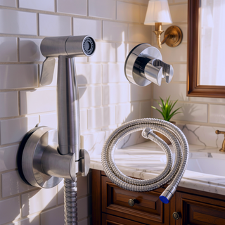 Sunvega Handheld Bidet Sprayer with 304 Stainless Steel Nozzle and 360 Pivot