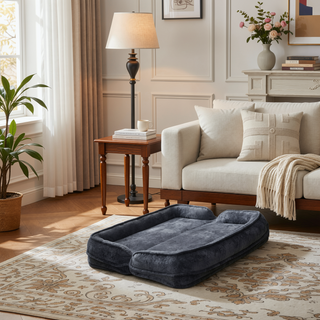Sunvega Double Human Dog Bed Loveseat with 5 Adjustable Positions and Plump Pillow