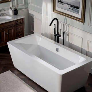 Sunvega Freestanding Bathtub Faucet with Hand Shower and Full Body Spray