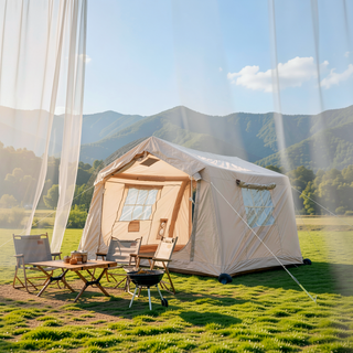Sunvega 2025 Upgrade Inflatable Camping Tent with Air Pump and Stove Jack