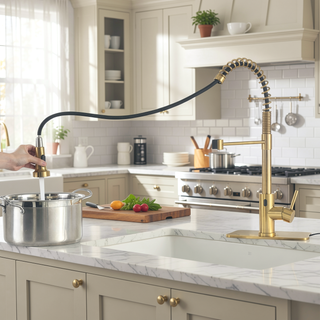 Sunvega Automatic Smart Kitchen Faucet with Touchless Single Handle Motion Sensor