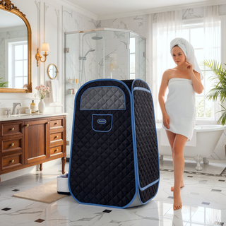 Sunvega Portable Folding Full Size Steam Sauna with 2.2L Generator and Chair