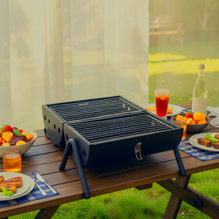Sunvega Portable Charcoal Tabletop Barbecue Grill for Outdoor Camping Backyard Party