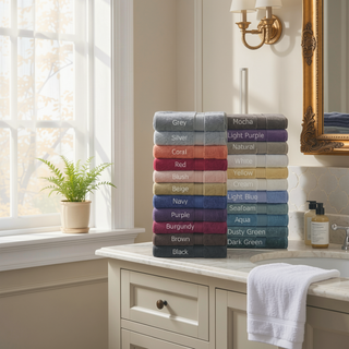 Sunvega 8-Piece Premium Cotton Towel Set with Antimicrobial Treatment for Health and Wellness