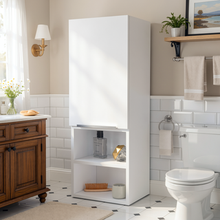 Sunvega Milwaukee Medicine Cabinet with Two Interior Shelves and Semi-Open Bottom