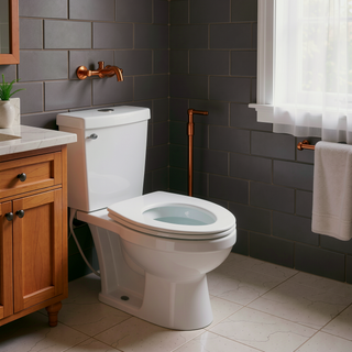 Sunvega Modern One Piece Toilet with Soft Closing Seat and Powerful Flushing