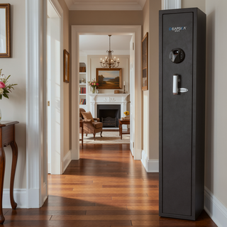 Sunvega Biometric Keypad Rifle Safe with Secure Firearm Storage for Home Use