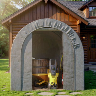 Sunvega Heavy Duty Waterproof Outdoor Storage Tent with Galvanized Frame for Garden Tools
